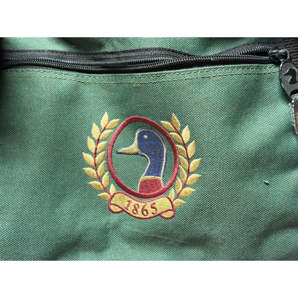 Vintage Duckhead 1865 Canvas Duffle Bag Brown Green - Picture 3 of 13